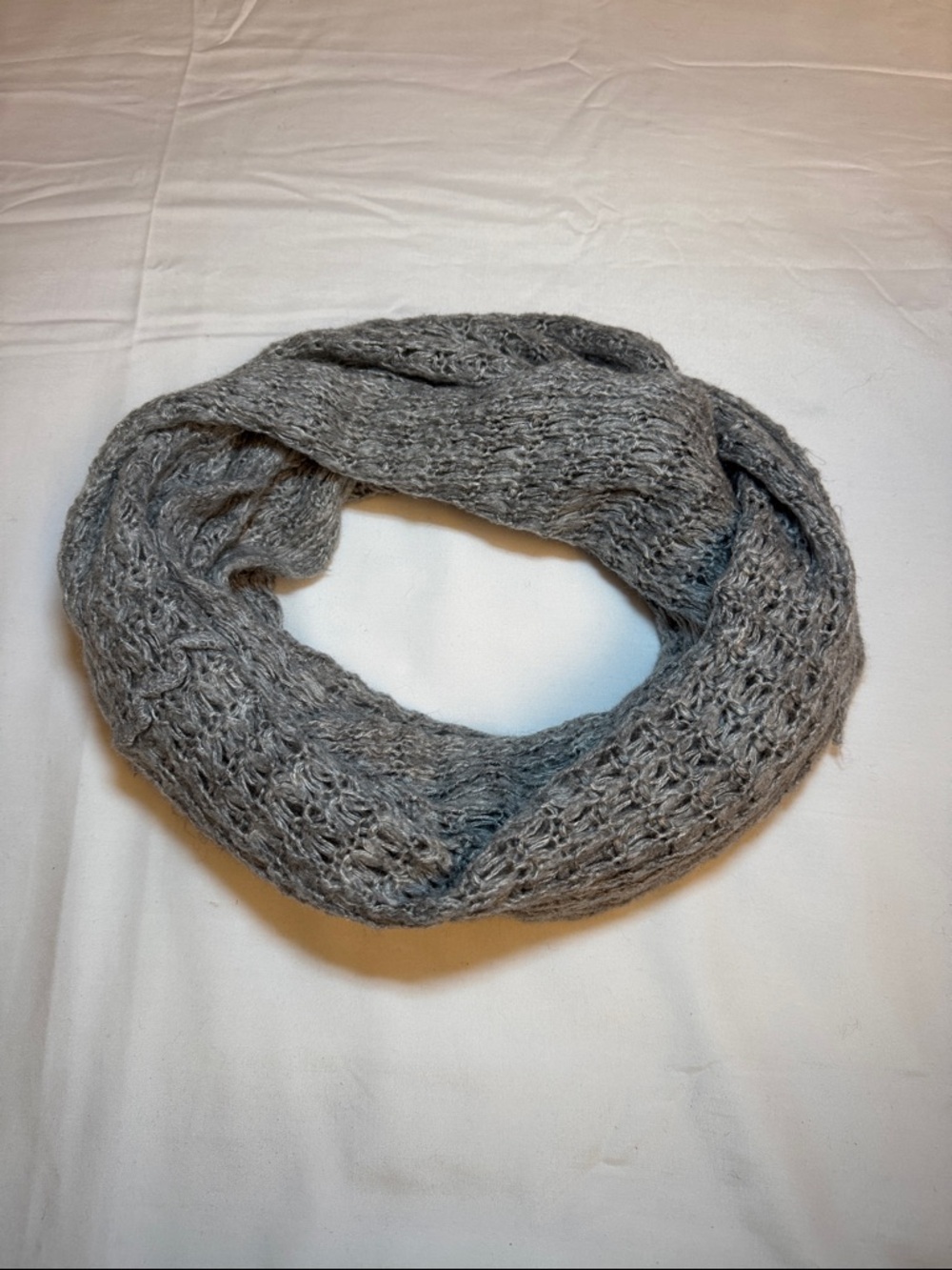 Cotton On Heather Gray Knit Infinity Scarf
